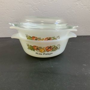 Set of 2 Fire King Petite Petite Potager Vintage